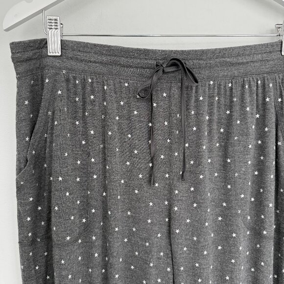 GAP Modal Print Joggers Dark Charcoal Grey with Stars - Picture 2 of 6